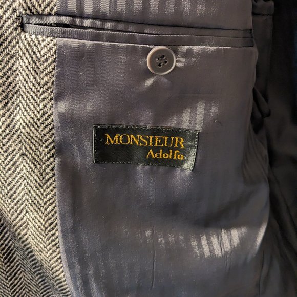 Herringbone blazer in grey - Picture 3 of 7